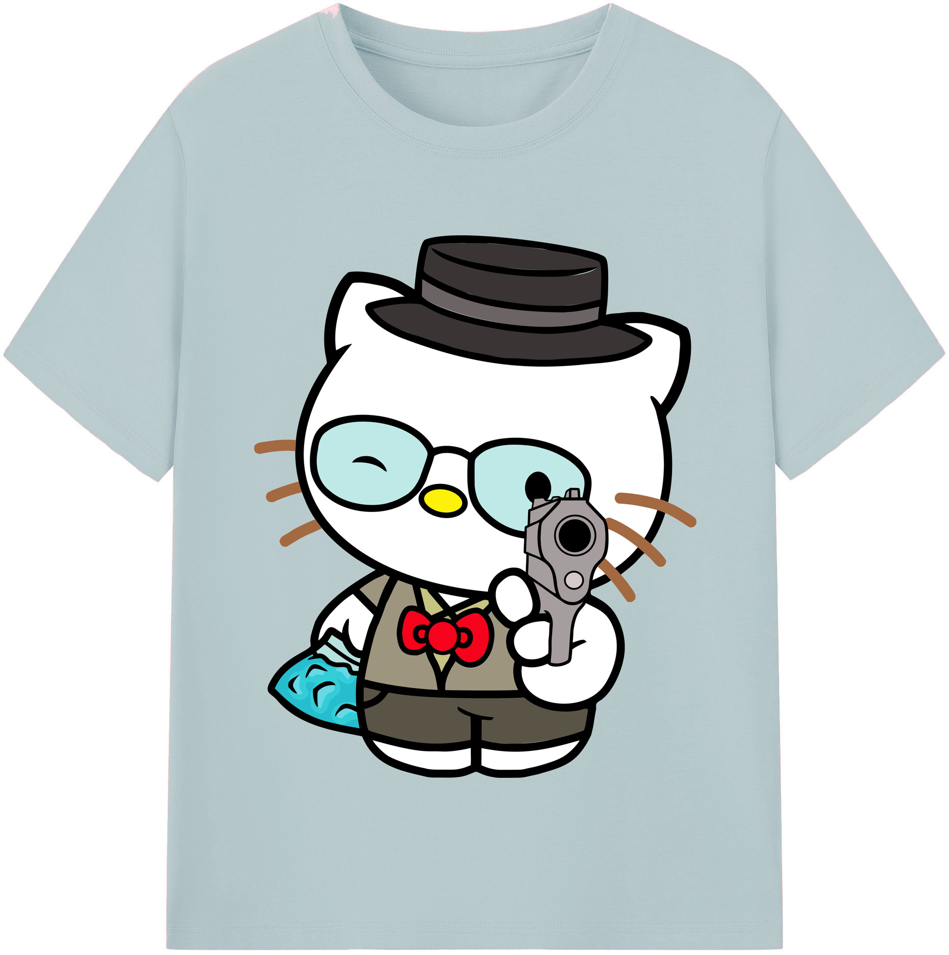 （画像用） Hello Kitty ハローキティ 綿100％半袖Tシャツ（フロントプリント）